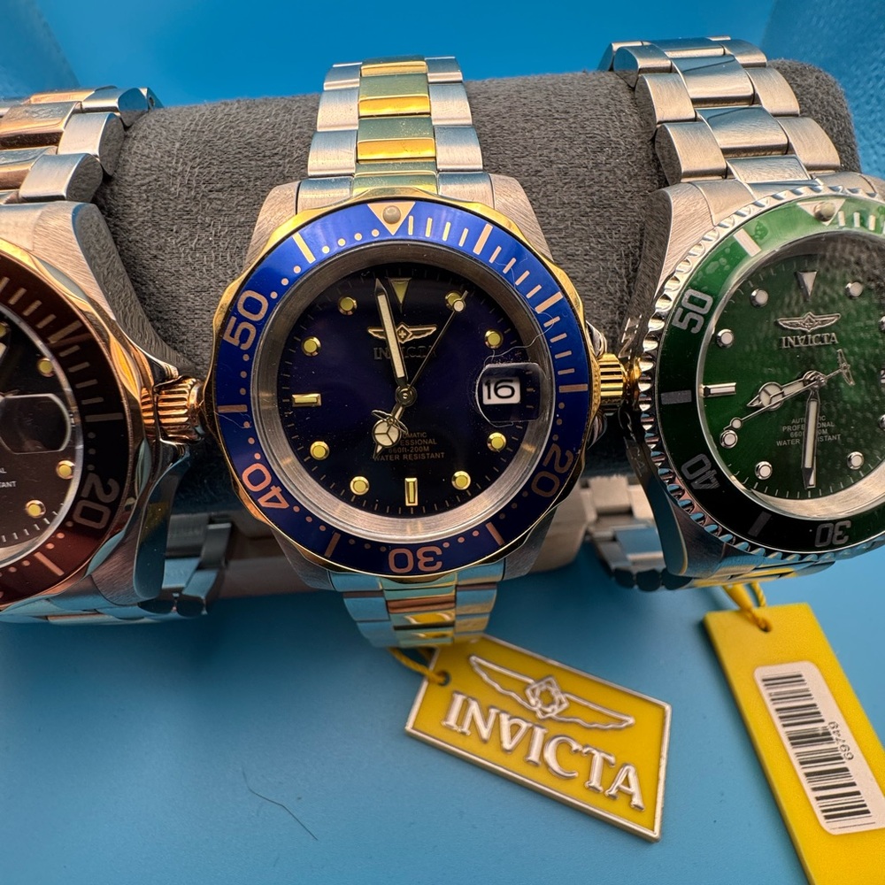 Invicta Two-Tone Blue Dial Men's Watch